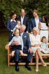 Kate Middleton, Prince William, Meghan Markle & Prince Harry - The Prince of Wales official 70th Birthday portrait (2018)