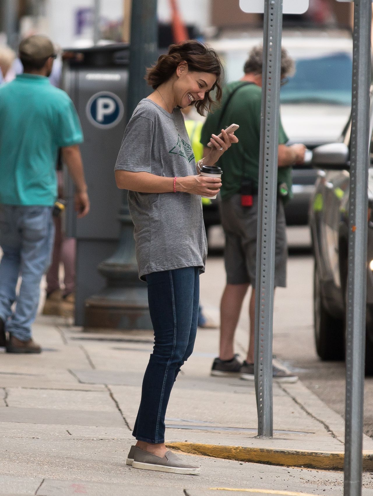 Katie Holmes - "The Secret" Set in New Orleans 10/31/2018 • CelebMafia