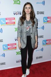 Lily Collins - Telethon For America in Los Angeles 11/05/2018