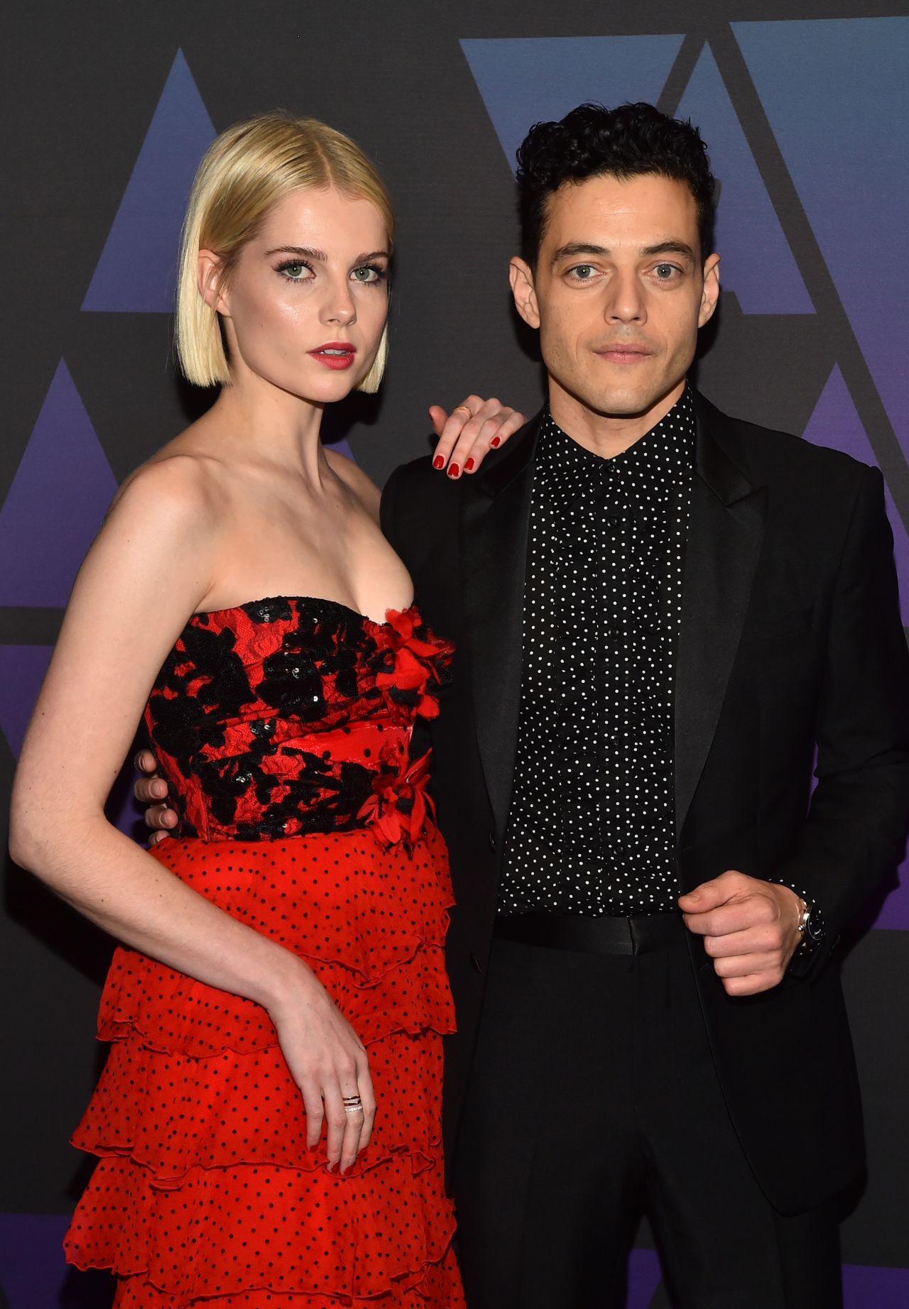 Lucy Boynton and Rami Malek – 2018 Governors Awards • CelebMafia