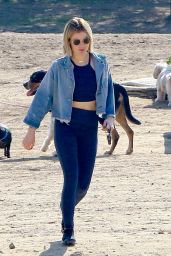 Lucy Hale at a Dog Park in LA 11/20/2018