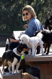 Lucy Hale at a Dog Park in LA 11/20/2018