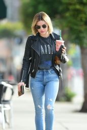 Lucy Hale New Blonde Hair Color - Los Angeles 11/19/2018