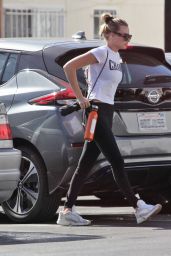Margot Robbie in Spandex Go To a Gym in Los Angeles 11/03/2018
