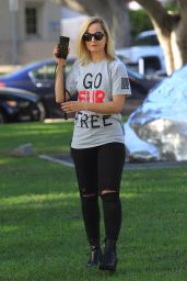Mena Suvari - Anti-Fur Protest in Beverly Hills 11/23/2018