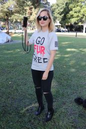 Mena Suvari - Anti-Fur Protest in Beverly Hills 11/23/2018