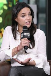Michelle Rodriguez - Visits the BUILD Series in NYC 11/12/2018