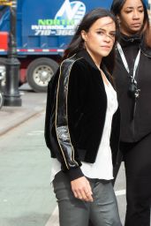 Michelle Rodriguez - Visits the BUILD Series in NYC 11/12/2018