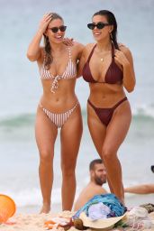 Natasha Oakley and Devin Brugman in Bikinis on Bondi Beach in Sydney 11/02/2018