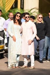 Priyanka Chopra and Nick Jonas - Wedding Celebrations in Mumbai 11/28/2018