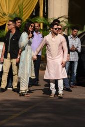 Priyanka Chopra and Nick Jonas - Wedding Celebrations in Mumbai 11/28/2018