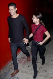 Sarah Hyland with Wells Adams - Leaving the Abbey Nightclub in West Hollywood 11/19/2018