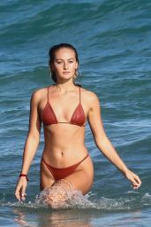 Selena Weber in Bikini on the Beach in Miami 11/13/2018