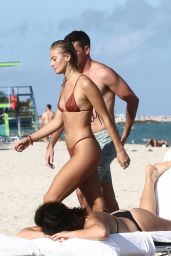 Selena Weber in Bikini on the Beach in Miami 11/13/2018