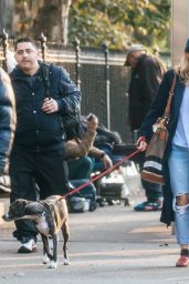 Sienna Miller - Walking Her Dog in NYC 11/19/2018