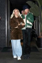 Suki Waterhouse and Her Sister at the Mandrake Hotel in London 11/21/2018