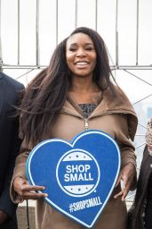 Venus Williams - Lights the Empire State Building in Support of Small Business