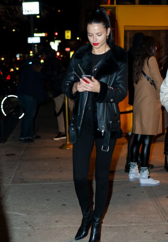 Adriana Lima Night Out Style 12/15/2018