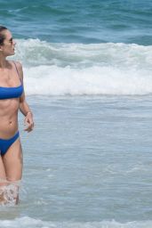 Alessandra Ambrosio in a Blue Bikini 12/25/2018