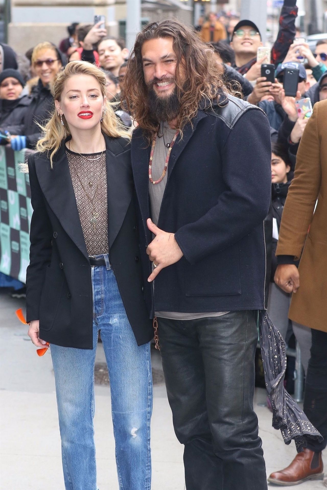 Amber Heard With Jason Momoa