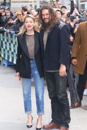 Amber Heard and Jason Momoa – Outside the BUILD Series Studio in New York 12/03/2018