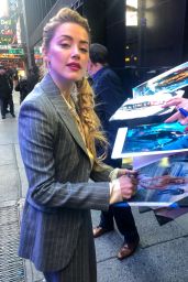 Amber Heard - Arriving at GMA Studios in NYC 12/05/2018
