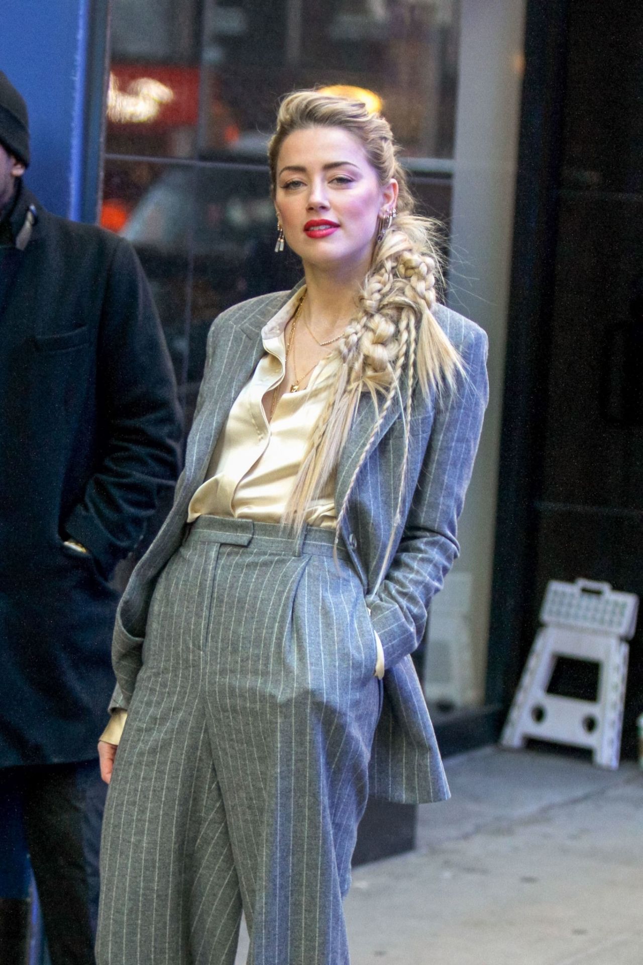 Amber Heard - Arriving at GMA Studios in NYC 12/05/2018 • CelebMafia