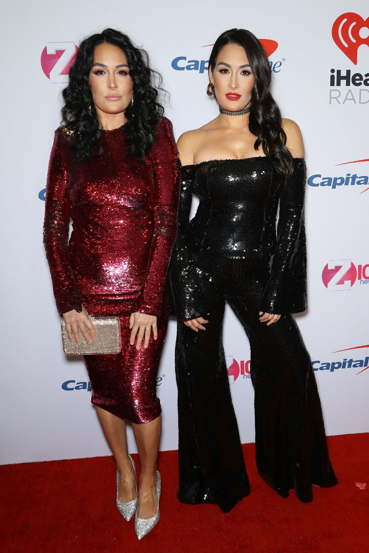 Brie Bella and Nikki Bella – iHeartRadio Jingle Ball 2018 in NYC