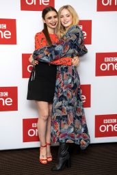 Ellie Bamber and Lily Collins – “Les Miserables” Photocall in London