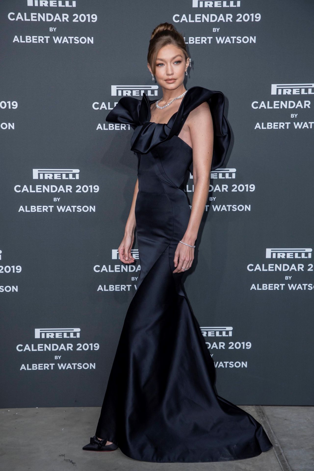 Gigi Hadid - 2019 Pirelli Calendar Launch Gala in Milan • CelebMafia