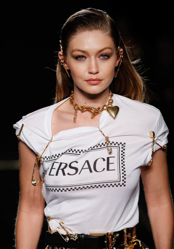 Gigi Hadid – Versace Pre-Fall 2019 Fashion Show in NYC