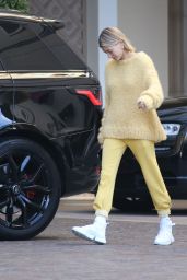 Hailey Rhode Bieber in an All Yellow Ensemble - Beverly Hills 12/20/2018