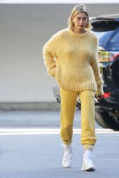 Hailey Rhode Bieber in an All Yellow Ensemble - Beverly Hills 12/20/2018