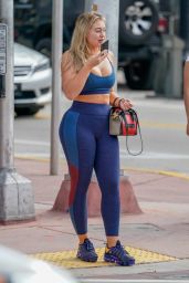 Iskra Lawrence in Tight Workout Clothes - Miami 12/10/2018