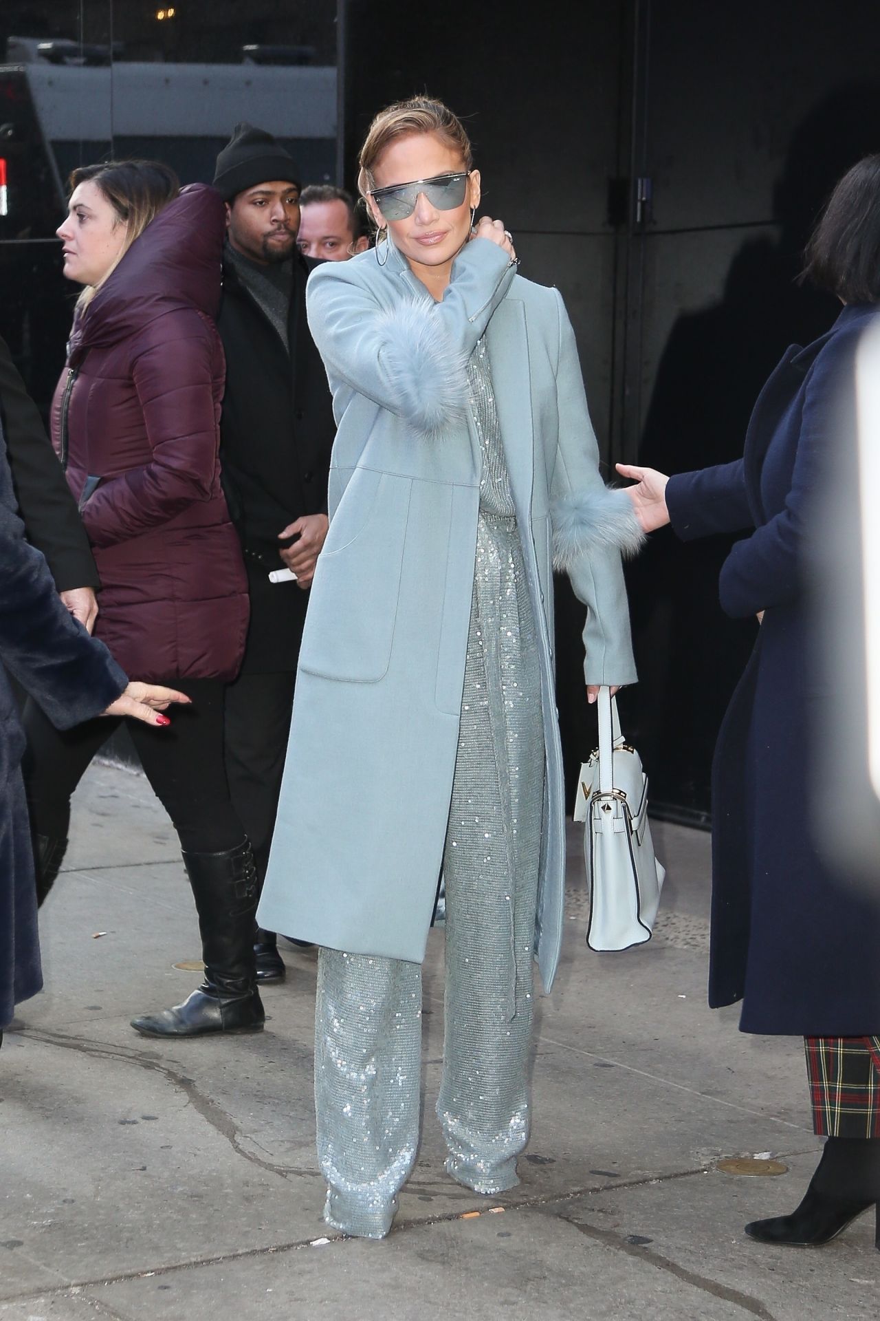 Jennifer Lopez and Her Mom Guadalupe Arrive at the GMA in NYC 12/12 ...