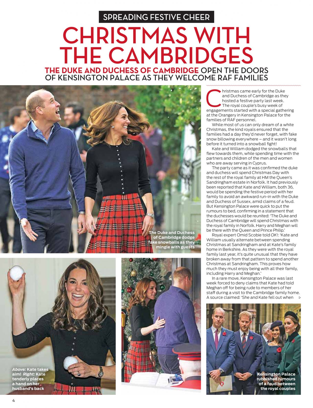 Kate Middleton and Prince William - OK! Magazine UK December 2018 Issue ...