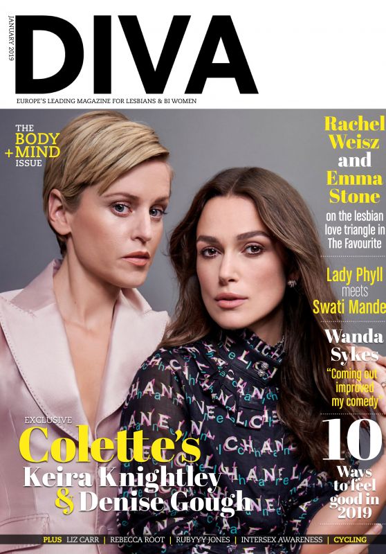 Keira Knightley and Denise Gough - Diva UK January 2019 Issue