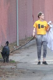 Kristen Stewart - Walking Her Dog in Los Angeles 12/21/2018