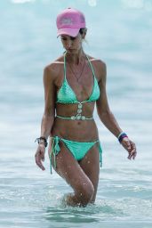 Lady Victoria Hervey in a Teal Bikini - Barbados 12/31/2018