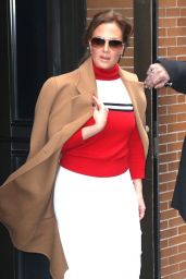 Leah Remini Style and Fashion - Arriving at "The View" in NYC 12/12/2018