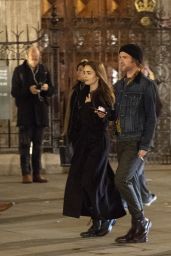 Lily Collins and Harry Treadaway - Leaving Lily