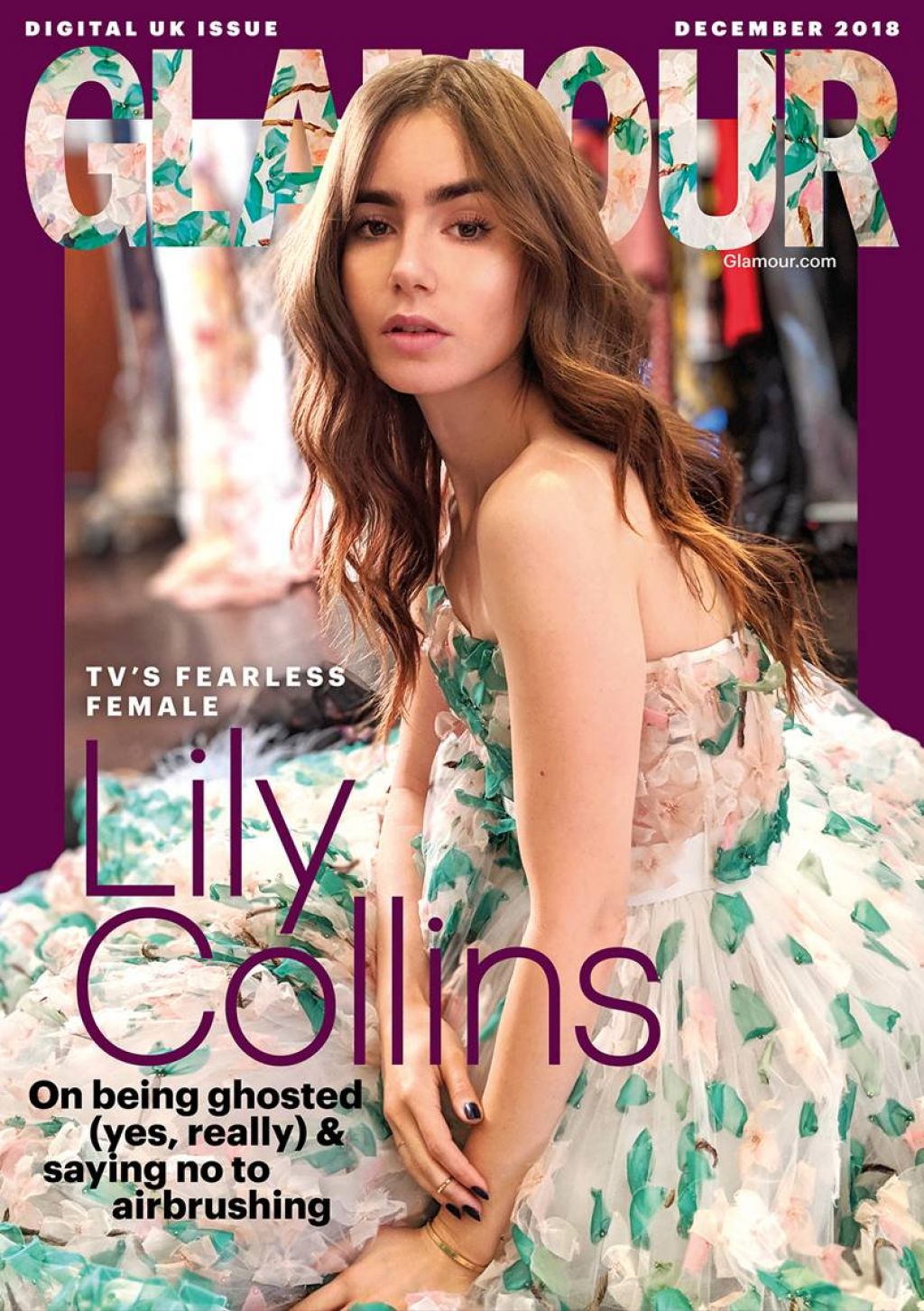 Lily Collins - Glamour Magazine UK December 2018 • CelebMafia