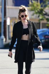 Lucy Hale in Workout Gearin - Los Angeles 12/02/2018
