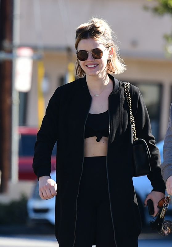Lucy Hale in Workout Gearin - Los Angeles 12/02/2018