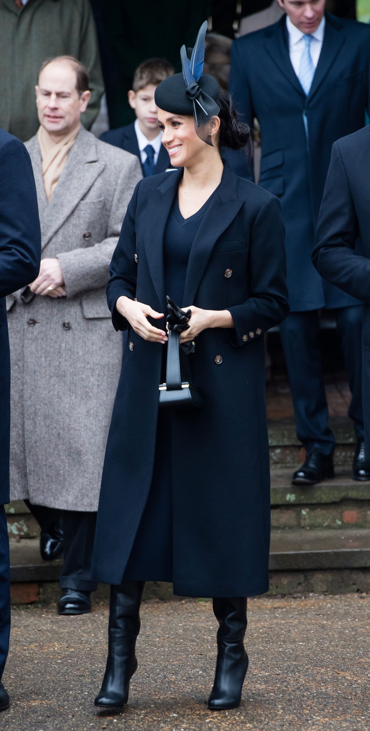 Meghan Markle Christmas Day Church Service in King's Lynn, England 12