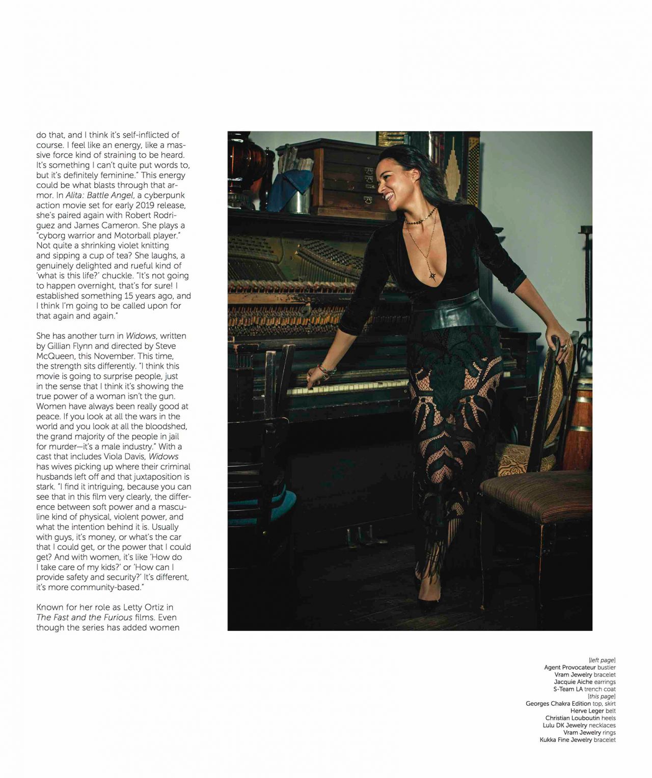 Michelle Rodriguez - Moves Magazine December 2018 Issue • CelebMafia