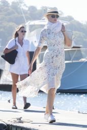 Nicole Kidman on a Super Yacht on Pittwater 12/28/2018
