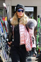Paris Hilton Winter Style - Out in Aspen 12/29/2018