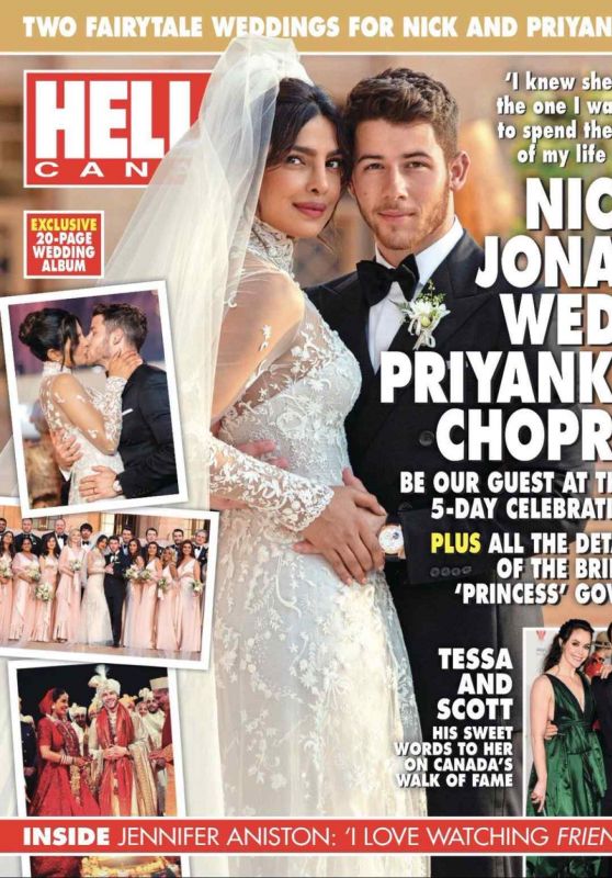 Priyanka Chopra and Nick Jonas - Hello! Canada December 2018