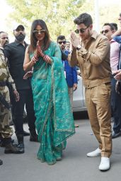 Priyanka Chopra and Nick Jonas - Jodhpur Airport in India 12/03/2018